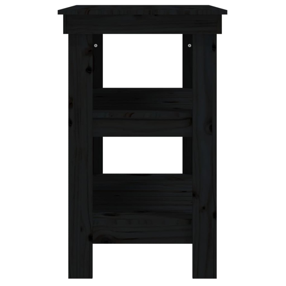 Banco de trabajo de madera maciza de pino negro 78,5x50x80