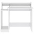 Escritorio LED madera contrachapada blanco brillo 97x45x90