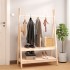 Perchero de madera maciza de pino 100x45,5x150