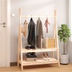 Perchero de madera maciza de pino 100x45,5x150 cm