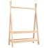 Perchero de madera maciza de pino 100x45,5x150