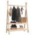 Perchero de madera maciza de pino 100x45,5x150