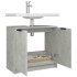 Armario de baño contrachapado gris hormigón 64,5x33,5x59