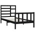 Estructura de cama madera maciza de pino negro 100x200