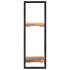 Estantes de pared 2 unidades madera maciza acacia 25x25x75