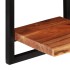 Estantes de pared 2 unidades madera maciza acacia 25x25x75