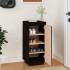 Armario zapatero de madera maciza de pino negro 35x35x80