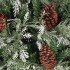 Árbol de Navidad con piñas verde y blanco PVC y PE 150