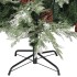 Árbol de Navidad con piñas verde y blanco PVC y PE 150