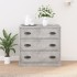 Aparador de madera contrachapada gris hormigón 70x35,5x67,5