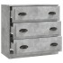 Aparador de madera contrachapada gris hormigón 70x35,5x67,5