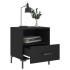 Mesitas de noche 2 uds madera ingeniería negro 40x35x47,5