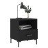 Mesitas de noche 2 uds madera ingeniería negro 40x35x47,5