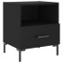 Mesitas de noche 2 uds madera ingeniería negro 40x35x47,5