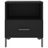 Mesitas de noche 2 uds madera ingeniería negro 40x35x47,5