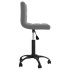 Silla de comedor giratoria de terciopelo gris