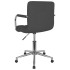 Silla de comedor giratoria tela gris