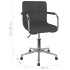 Silla de comedor giratoria tela gris