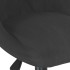 Silla de comedor giratoria de terciopelo