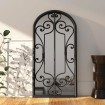 Espejo de hierro negro para uso interior 70x30 cm