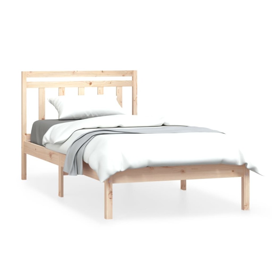 Estructura de cama madera maciza de pino 100x200