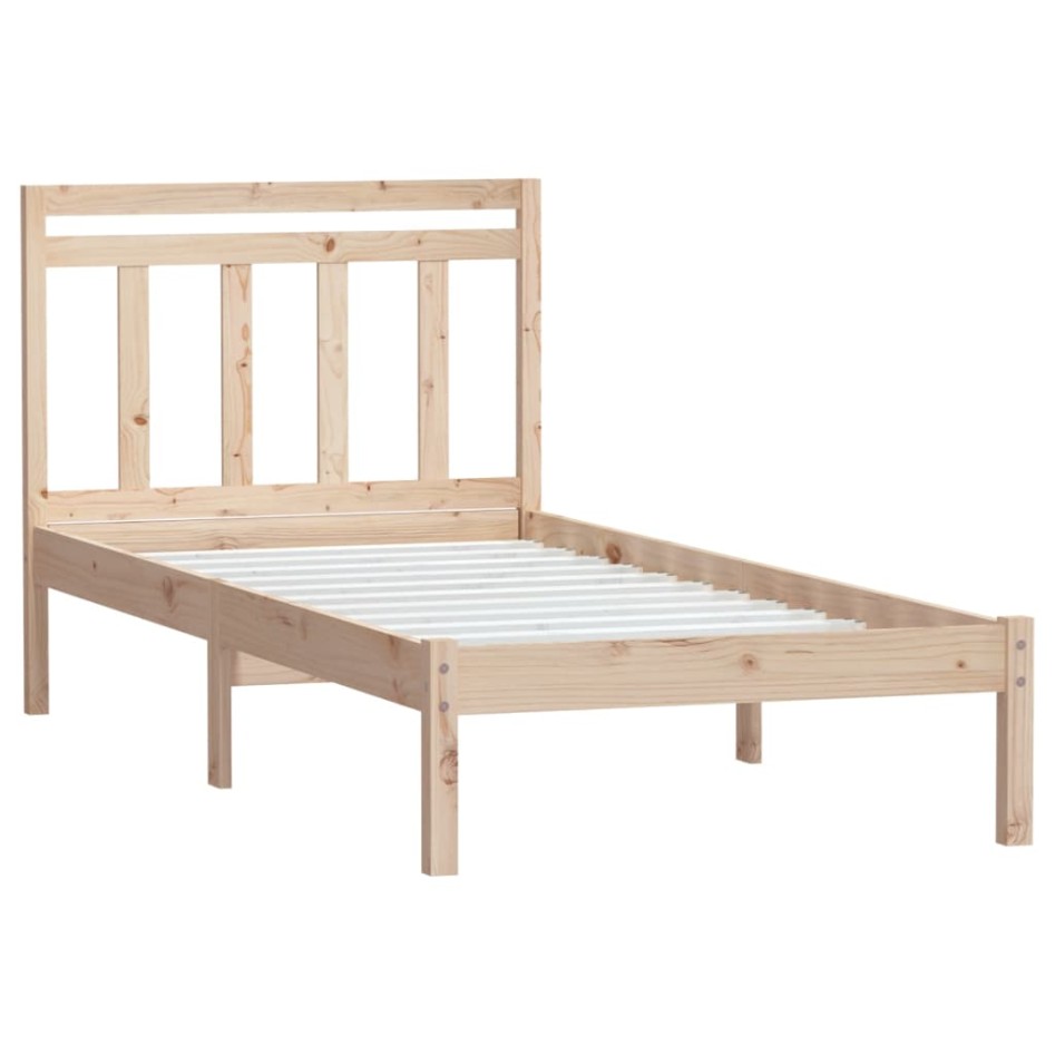 Estructura de cama madera maciza de pino 100x200