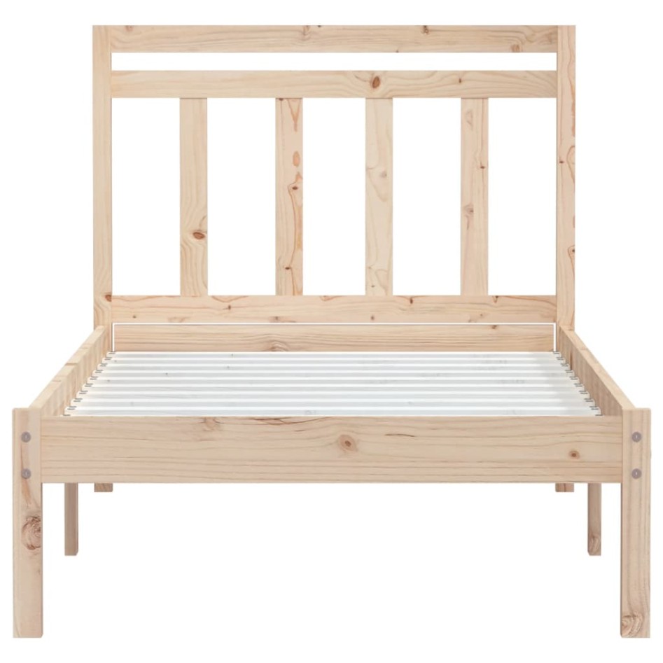 Estructura de cama madera maciza de pino 100x200