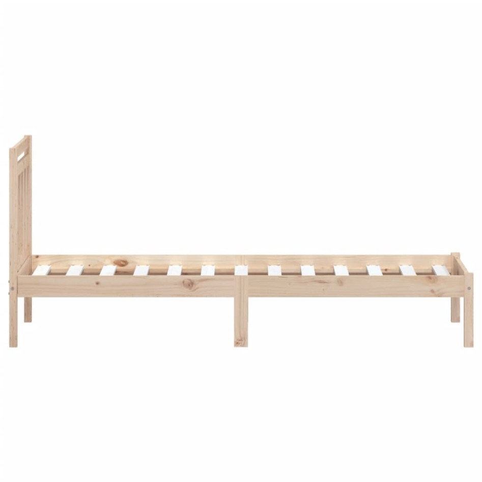 Estructura de cama madera maciza de pino 100x200