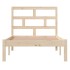 Estructura de cama individual de madera maciza 90x190
