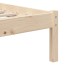 Estructura de cama individual de madera maciza 90x190