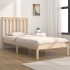 Estructura de cama individual pequeña sin colchón madera