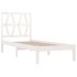 Estructura de cama madera maciza de pino blanco 90x200