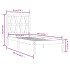 Estructura de cama madera maciza de pino blanco 90x200