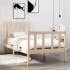 Estructura cama individual sin colchón madera maciza 90x190