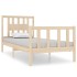 Estructura cama individual sin colchón madera maciza 90x190