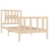 Estructura cama individual sin colchón madera maciza 90x190
