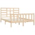 Estructura de cama de madera maciza de pino 140x200