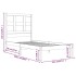 Estructura de cama sin colchón madera de pino blanca 90x200