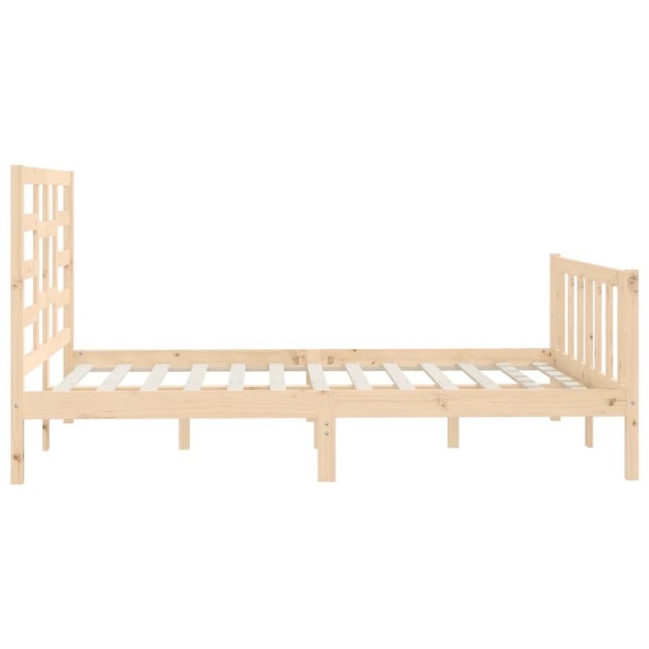 Estructura de cama de madera maciza de pino 140x200