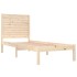 Estructura de cama madera maciza 75x190