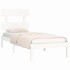 Estructura de cama madera maciza de pino blanca 90x200
