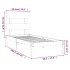Estructura de cama madera maciza de pino blanca 90x200