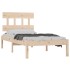 Estructura de cama madera maciza 90x190