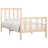 Estructura de cama madera maciza 90x190