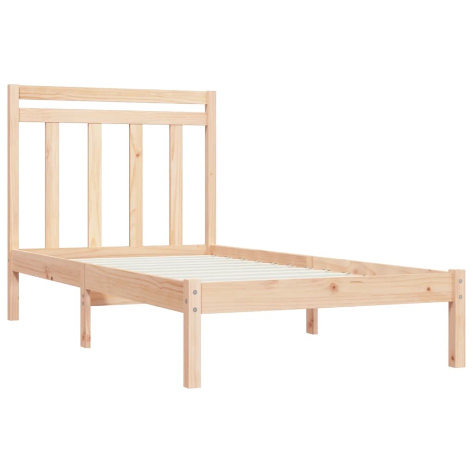 Estructura de cama madera maciza de pino 90x200