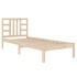 Estructura de cama madera maciza 90x190