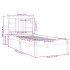 Estructura de cama madera maciza 90x190