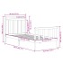 Estructura de cama madera maciza 90x190