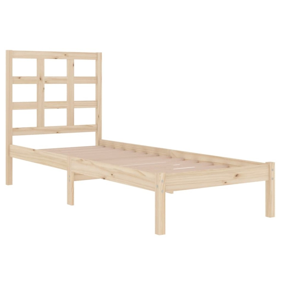 Estructura de cama madera maciza de pino 90x200