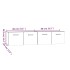 Armarios pared 2 uds contrachapada roble ahumado 80x35x36,5